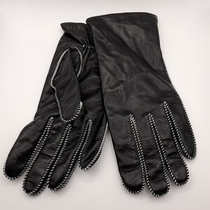 Vintage Deadstock JC Penney Leather And Cashmere Sample Gloves Size M